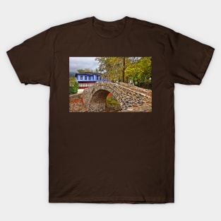 Stone arched bridge, indigo house T-Shirt